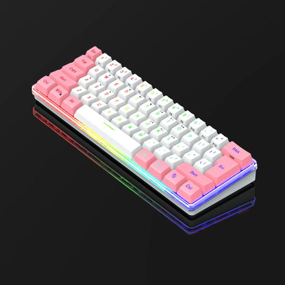 61/62/63 key game office universal keyboard RGB luminous keypad chicken film keyboard
