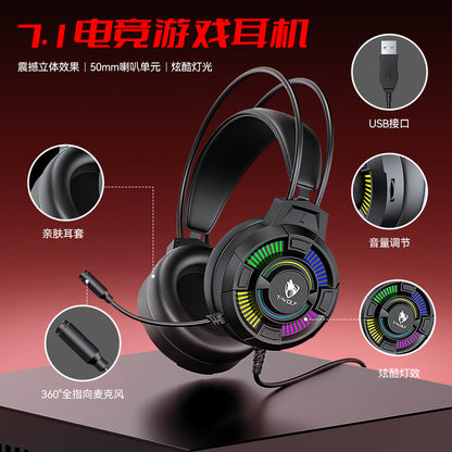 TF700 mechanical keyboard four-piece set, mouse pad, earphones, green axis game set RGB