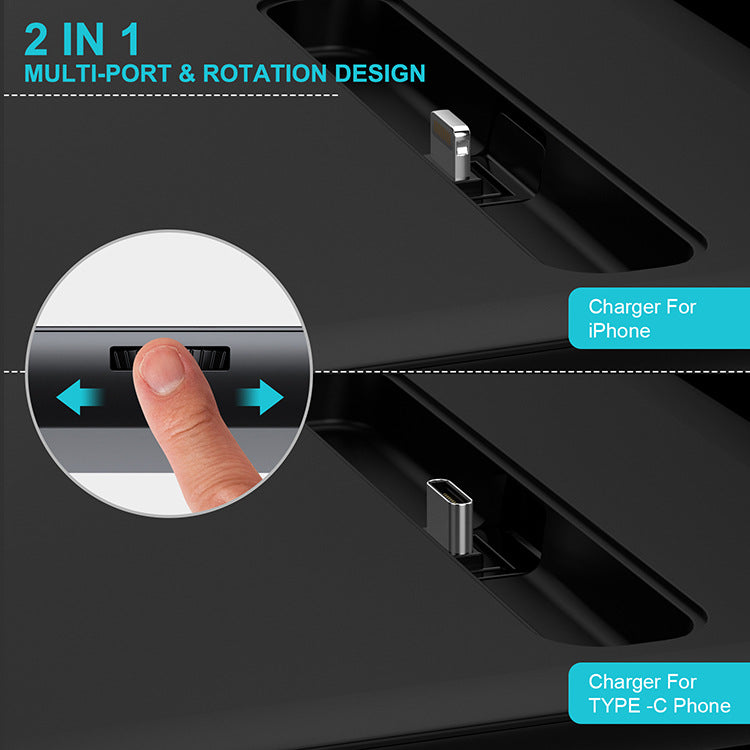 New mobile phone wireless charger, desktop four-in-one wireless charging, watch charging, earphone base five-in-one