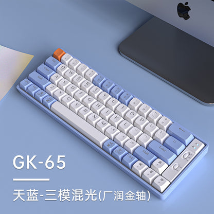 GK65/85/102 Wireless Bluetooth three-mode mechanical keyboard, customized game competitive office keyboard