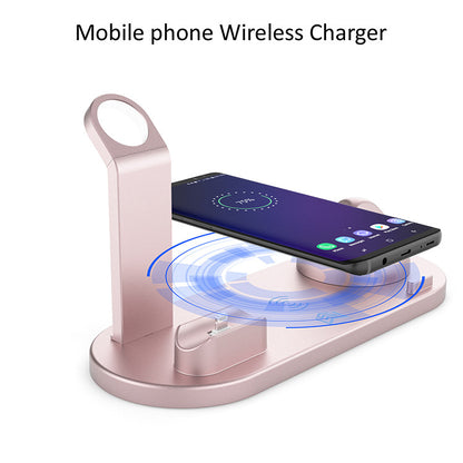 AirPods wireless charging, earphone watch three-in-one iwatch charging bracket QI certification