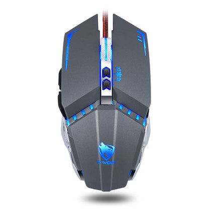 V7 Gaming Mouse Mechanical Macro Programming Gaming Glowing Emphasis Mouse USB Mouse