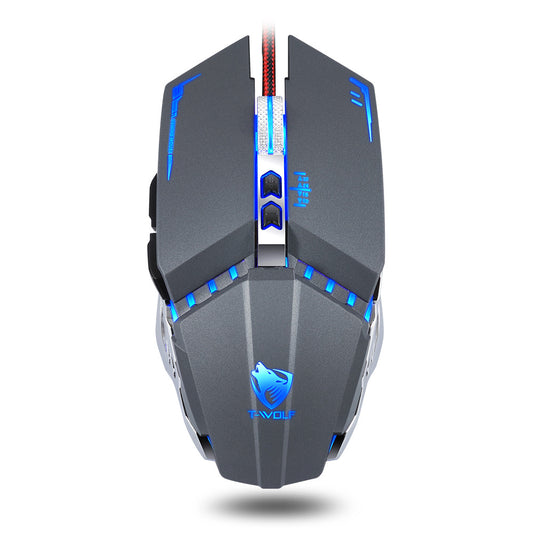 V7 Gaming Mouse Mechanical Macro Programming Gaming Glowing Emphasis Mouse USB Mouse