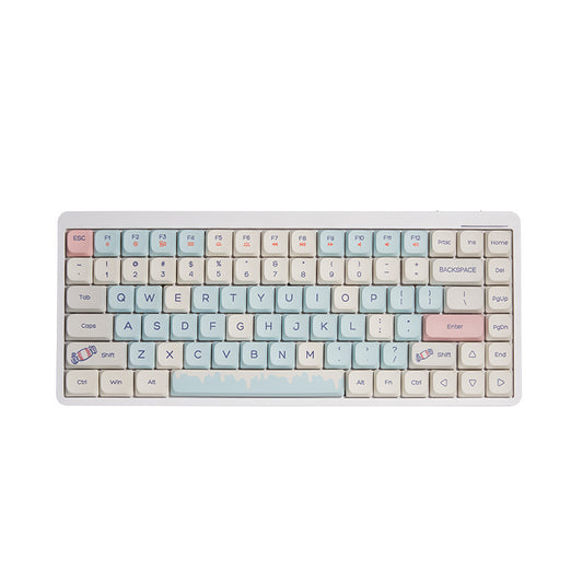 YK75 Bluetooth three-mode low-axis mechanical keyboard portable notebook office silent keyboard