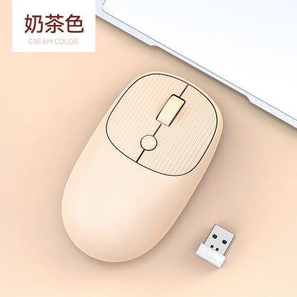 Q19 Wireless Bluetooth Mouse Display Power Macaron Color USB Private Model New Product