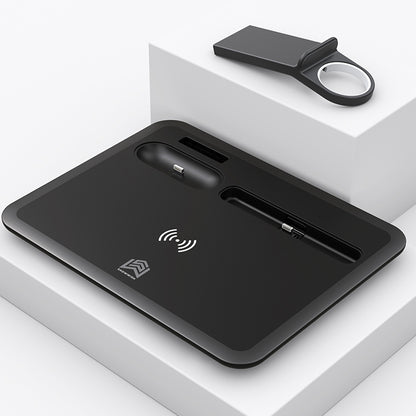 Mobile phone 4-in-1 wireless charger, mobile phone earphones, watch holder 15W fast charging, desktop phone charging holder