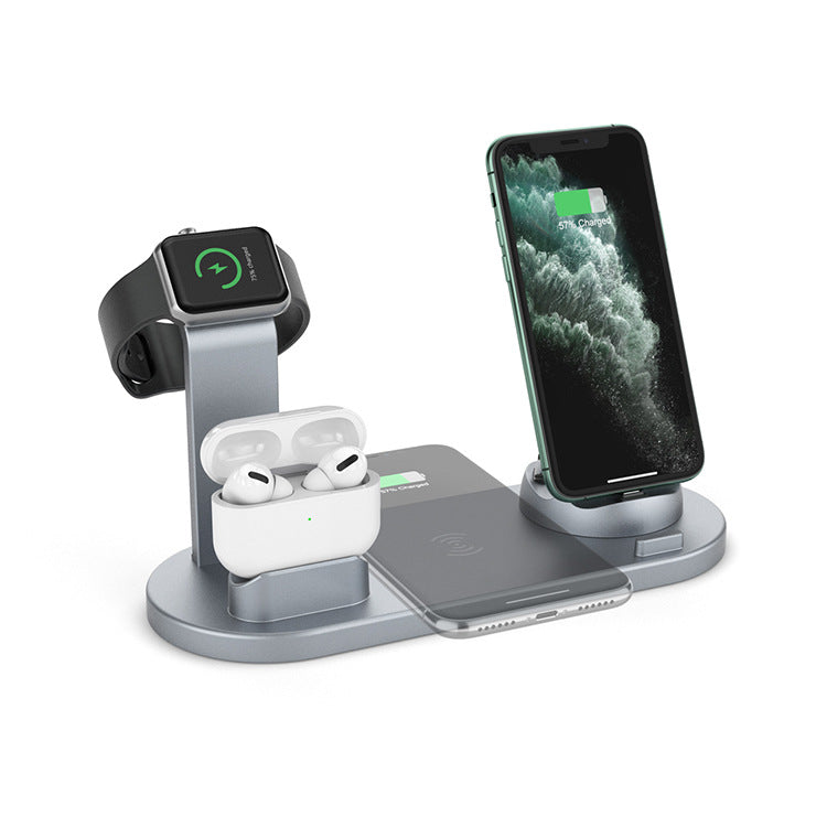 AirPods wireless charging, earphone watch three-in-one iwatch charging bracket QI certification