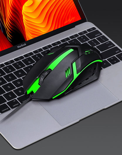 TF270 Glowing Gaming Keyboard Mouse Set Punk Retro Laptop Keyboard Mouse Russian