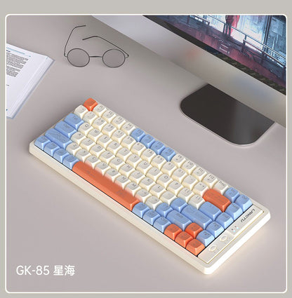 GK65/85/102 Wireless Bluetooth three-mode mechanical keyboard, customized game competitive office keyboard