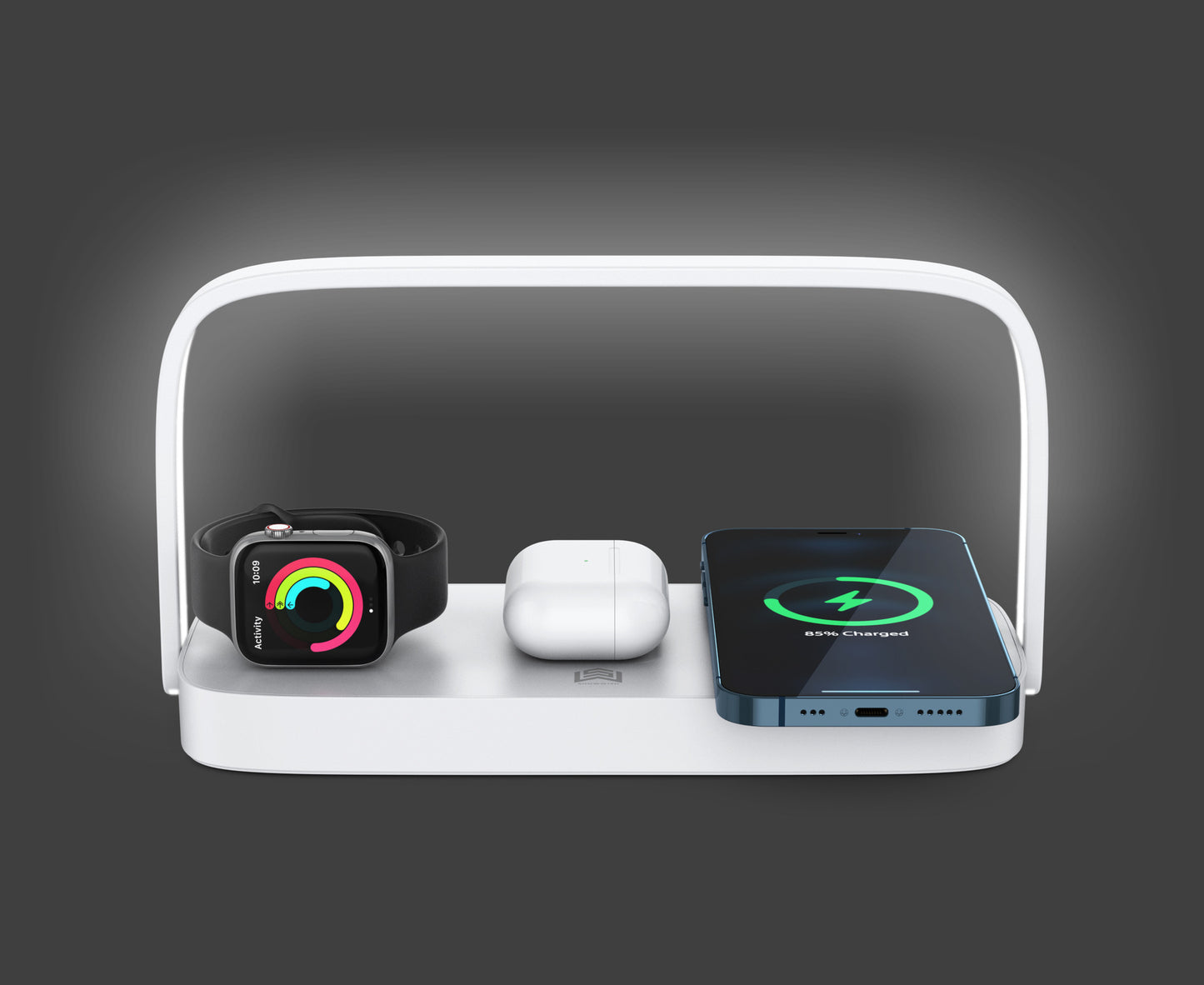 Four-in-one wireless charger, suitable for iPhone Samsung mobile phone watch earphones wireless charging