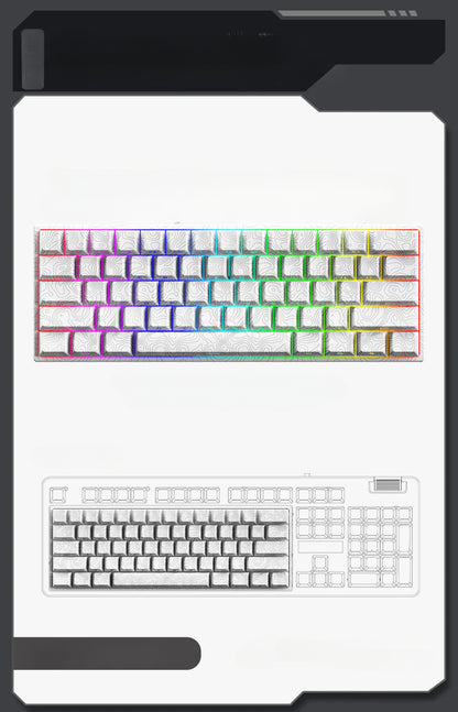 YK61 Keyboard Wired Magnetic Axis Mechanical e-sports gaming keyboard with RGB backlighting and adjustable key travel
