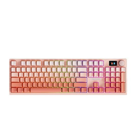 LT104 side engraved gradual change customized mechanical keyboard wireless 2.4g Bluetooth three-mode RGB keyboard