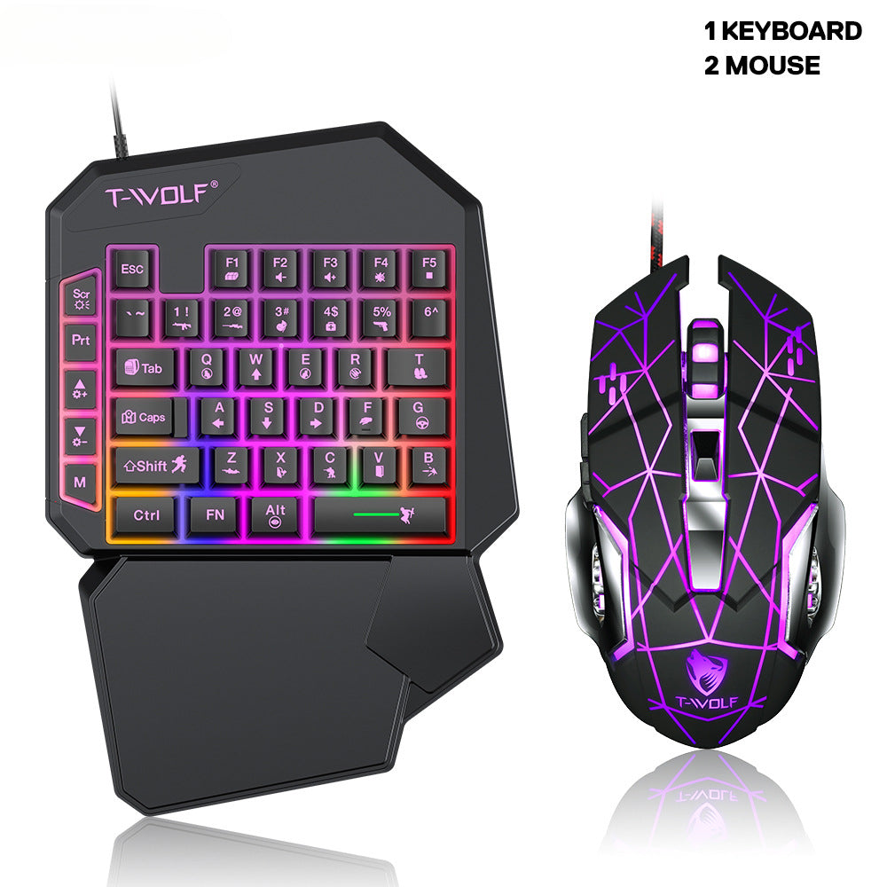 T19 one-handed keyboard Gungod Throne left-hand game keyboard mechanical feel