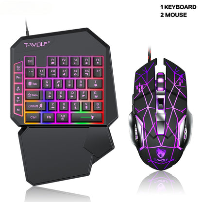T19 one-handed keyboard Gungod Throne left-hand game keyboard mechanical feel