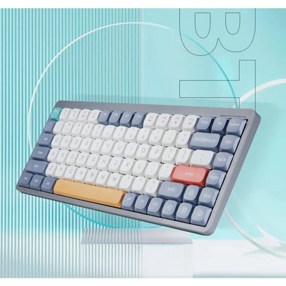 YK75 three-mode mechanical low axis keyboard 84 keys portable office game notebook tablet wireless keyboard