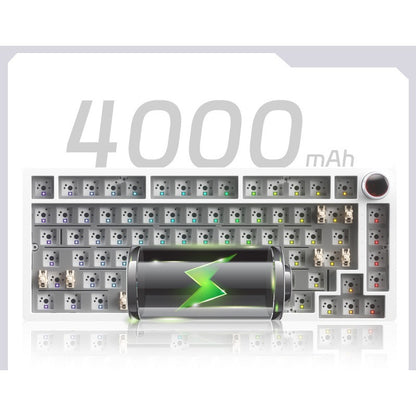 YK820 aluminum alloy mechanical keyboard kit 82 keys gasket bluetooth wireless keyboard