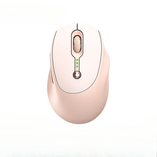 Q7 wireless mouse silent charging usb bluetooth dual mode women's pink