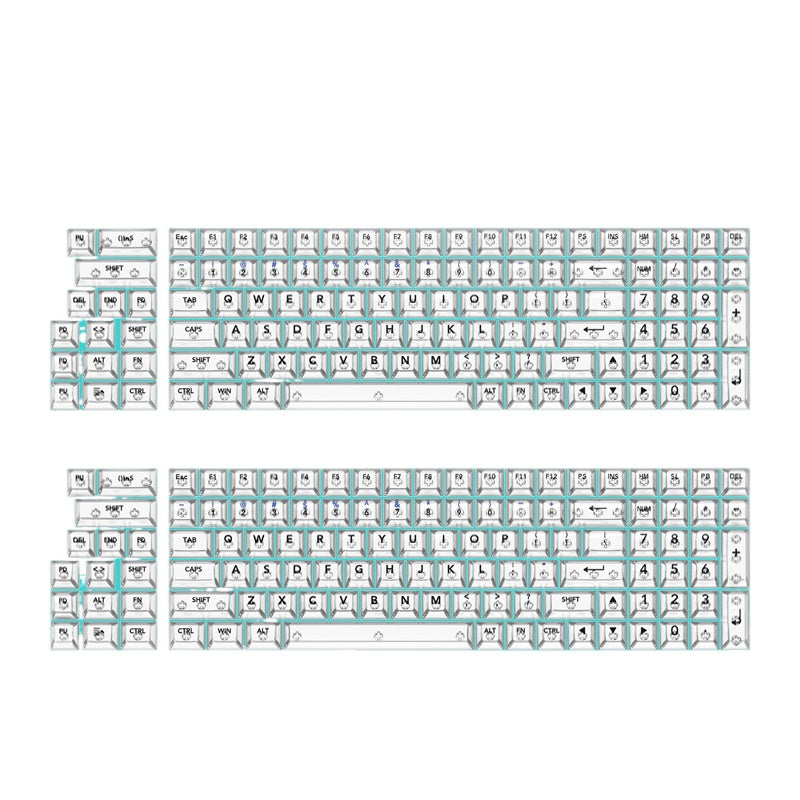 GK002 High-transparency fog-transparent matte transparent keycaps