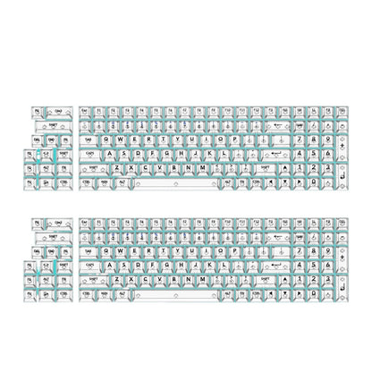 GK002 High-transparency fog-transparent matte transparent keycaps