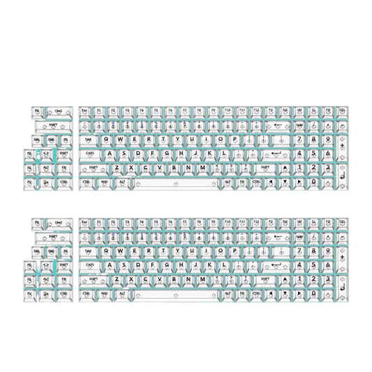 GK002 High-transparency fog-transparent matte transparent keycaps