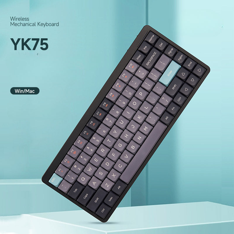 Customized red axis, green axis, low axis computer keyboard, silent office, high-value wireless Bluetooth mechanical keyboard three-mode