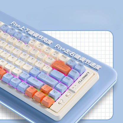 GK65/85/102 Wireless Bluetooth three-mode mechanical keyboard, customized game competitive office keyboard