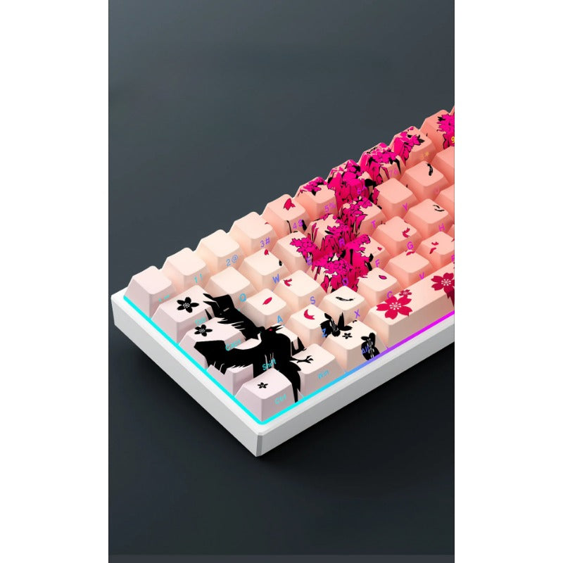 GK61-A Keycaps with high light transmittance side-engraved