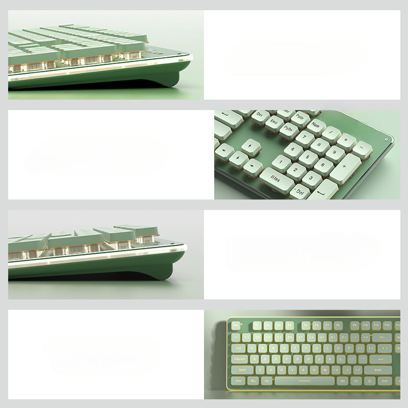 L1 mechanical feel silent wireless keyboard desktop notebook e-sports game office backlit wired keyboard
